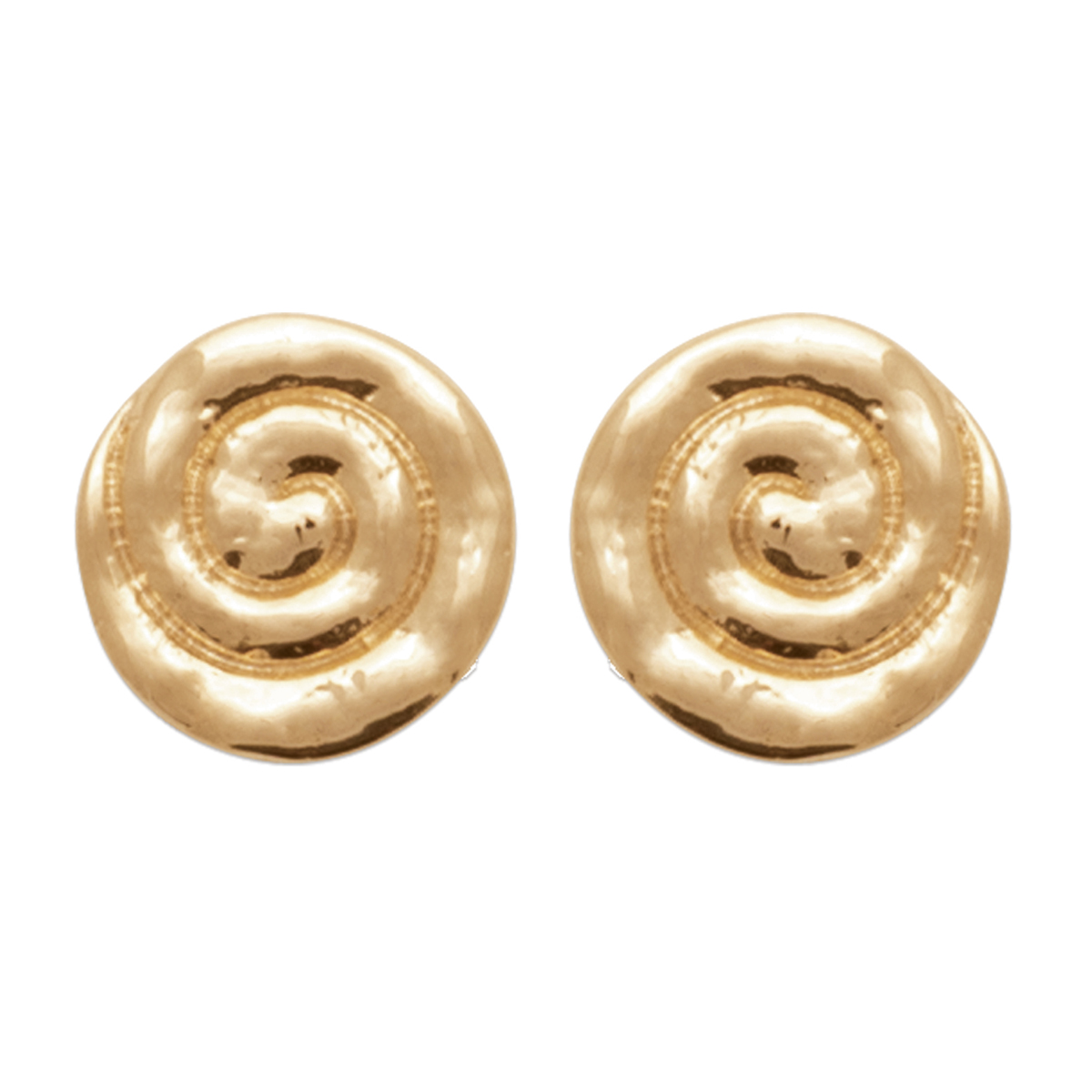 Boucles Plaqué Or \'Cléopatra\' doré  - 5x5 mm - [R7461]