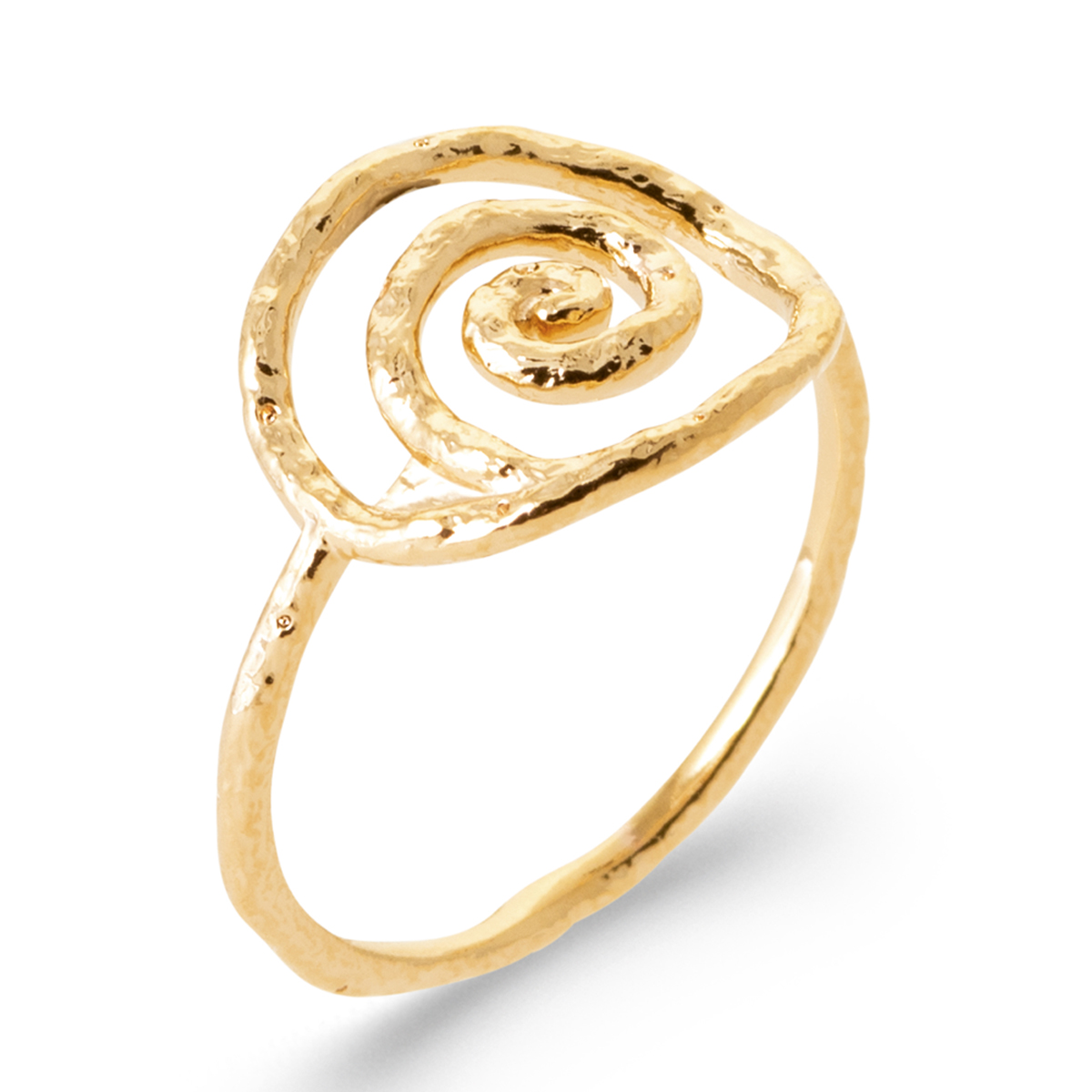 Bague Plaqué Or \'Cléopatra\' doré - 13 mm - [R7490]