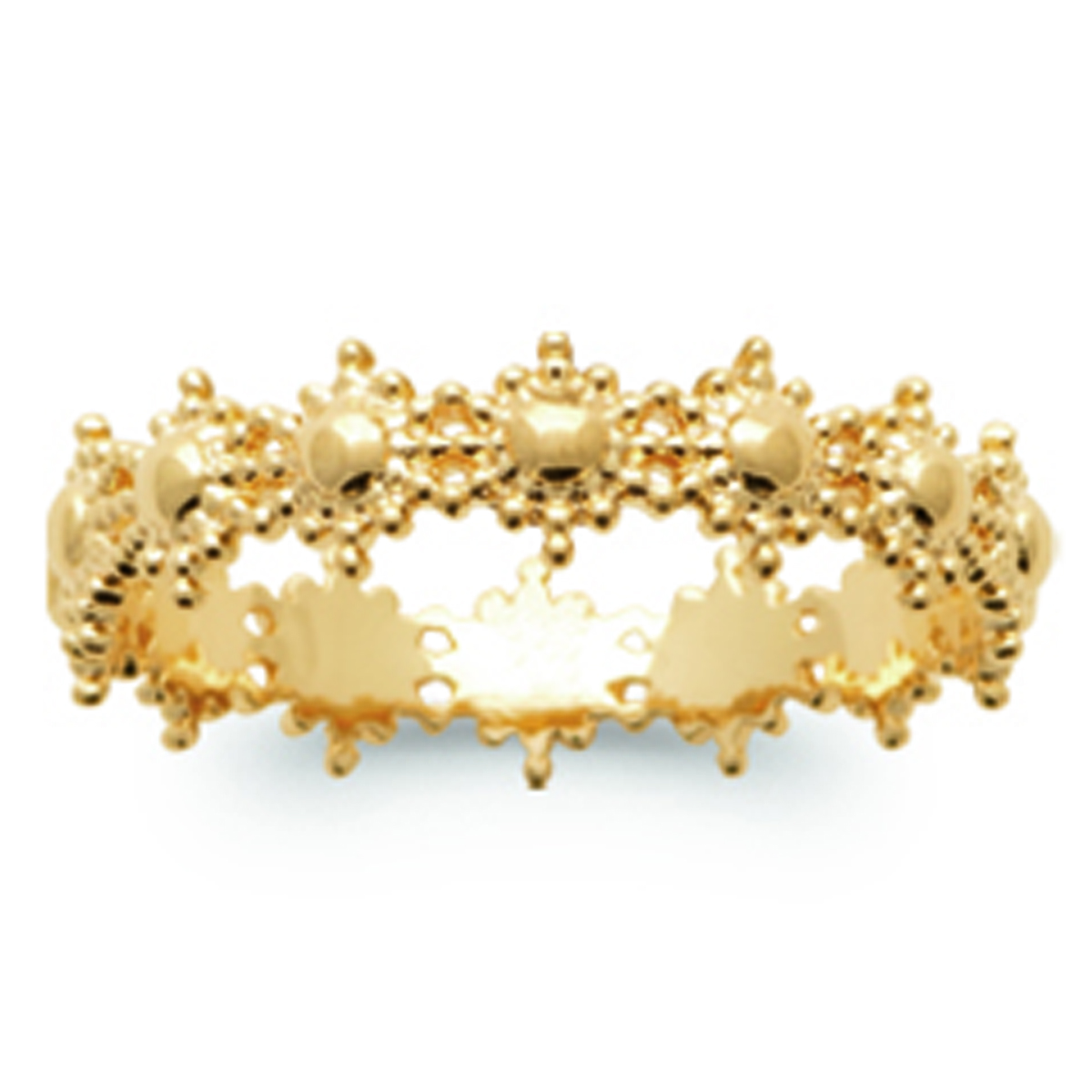 Bague Plaqué Or \'Cléopatra\' doré - 5 mm - [R7496]