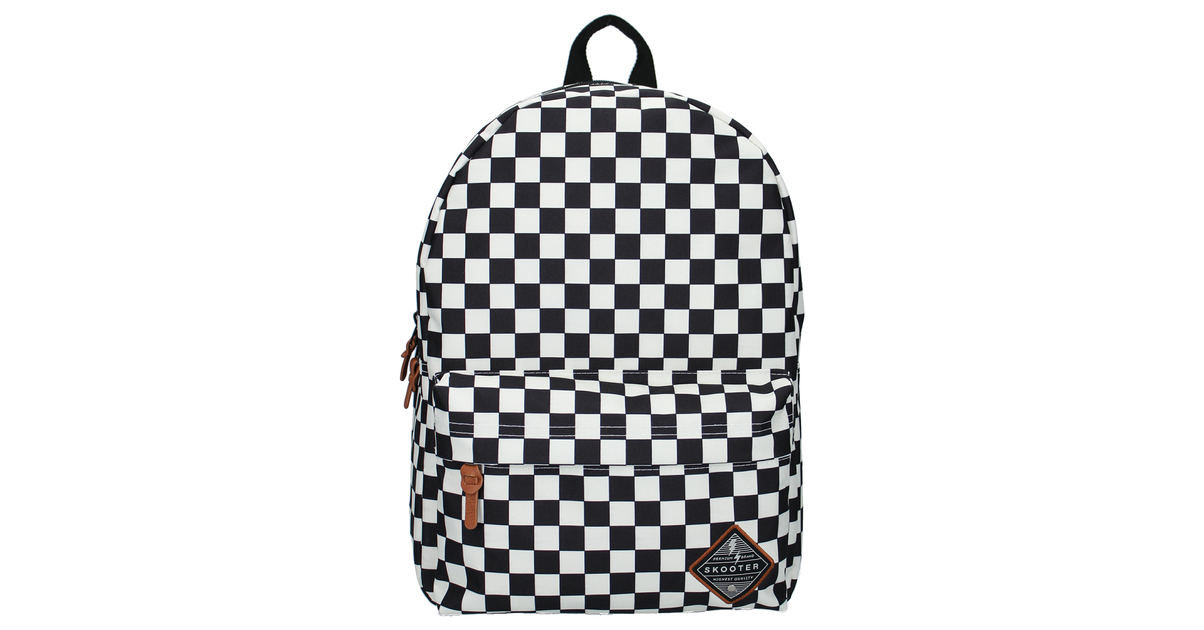 Sac à dos et trousse damier VERT FONCE