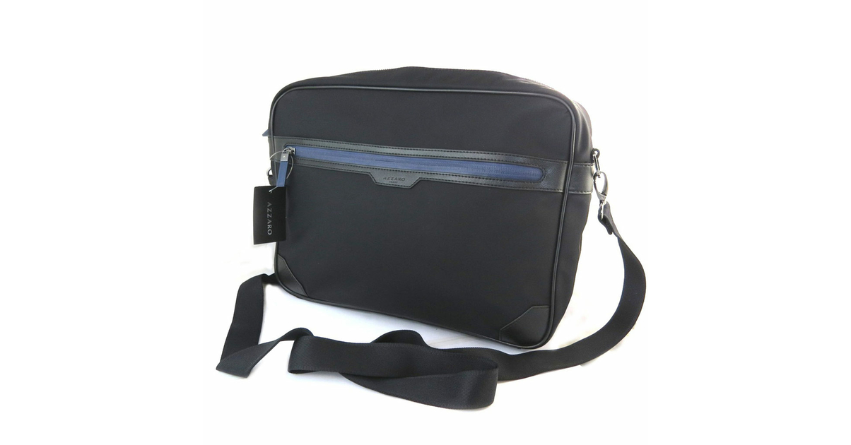 Sac messenger 'Azzaro' noir 395 315x8 cm [N6623]