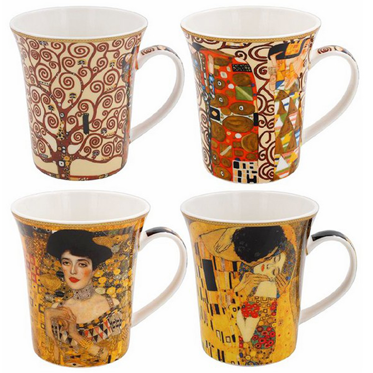 Coffret 2 tasses originales G.Klimt - Porcelaine des Pins