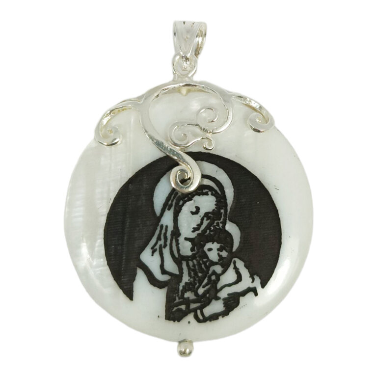 NKlaus Pendentif Jésus Croix 925 Argent Pendentif Orthodoxe Symbole De Foi K68
