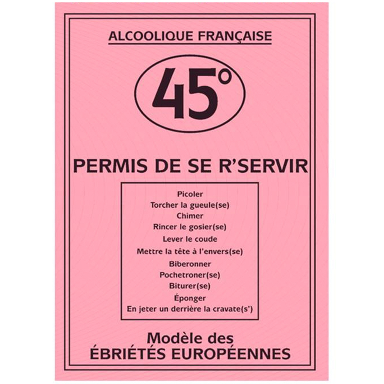 Carte spéciale 'Permis de la soixantaine' 60 ans - 205x145 cm
