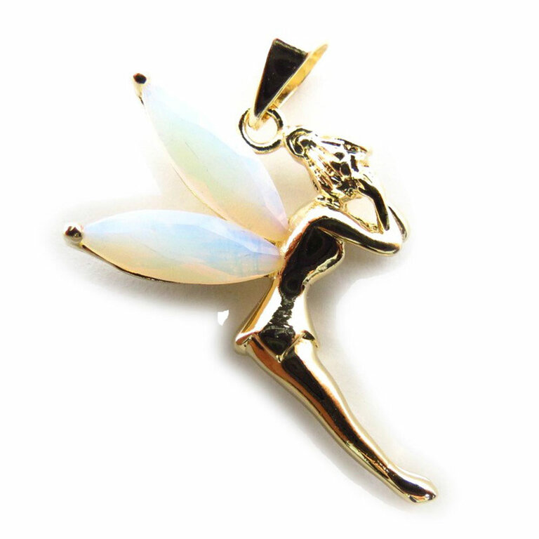 Pendentif Fée Clochette (Tinker Bell) - En Plaqué Or - Occasion En Très Bon état - Sans Marque