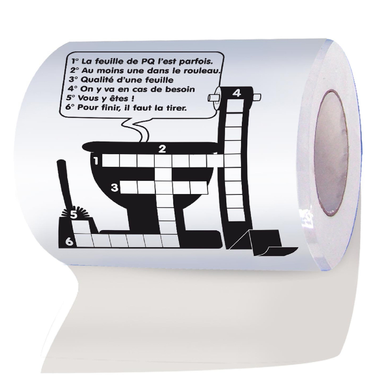 Papier toilette avec message rigolo en set de2