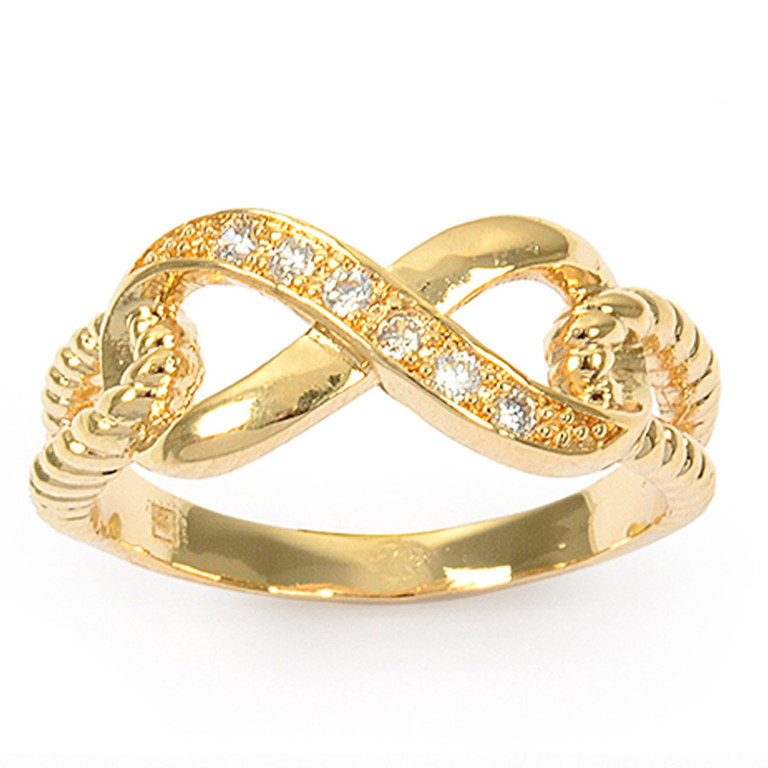Bague Plaqué Or Amour Infini - by URBAN main image 1