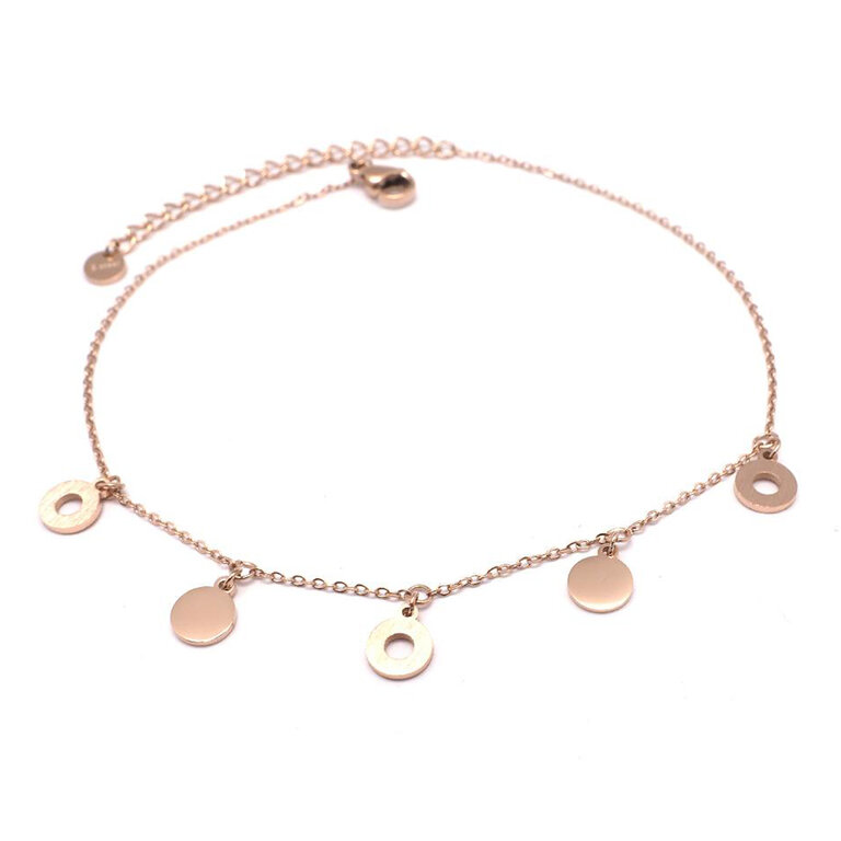Bracelet De Cheville Liebeskind Berlin - Acier Inoxydable Rose, 3 Chaînes Serpent, Longueur 27 Cm, Taille Unique - 12