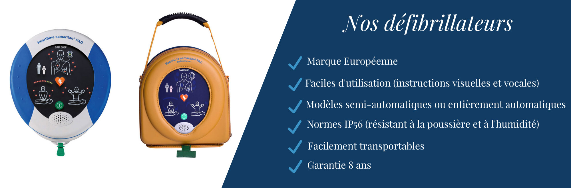 nos defibrillateurs