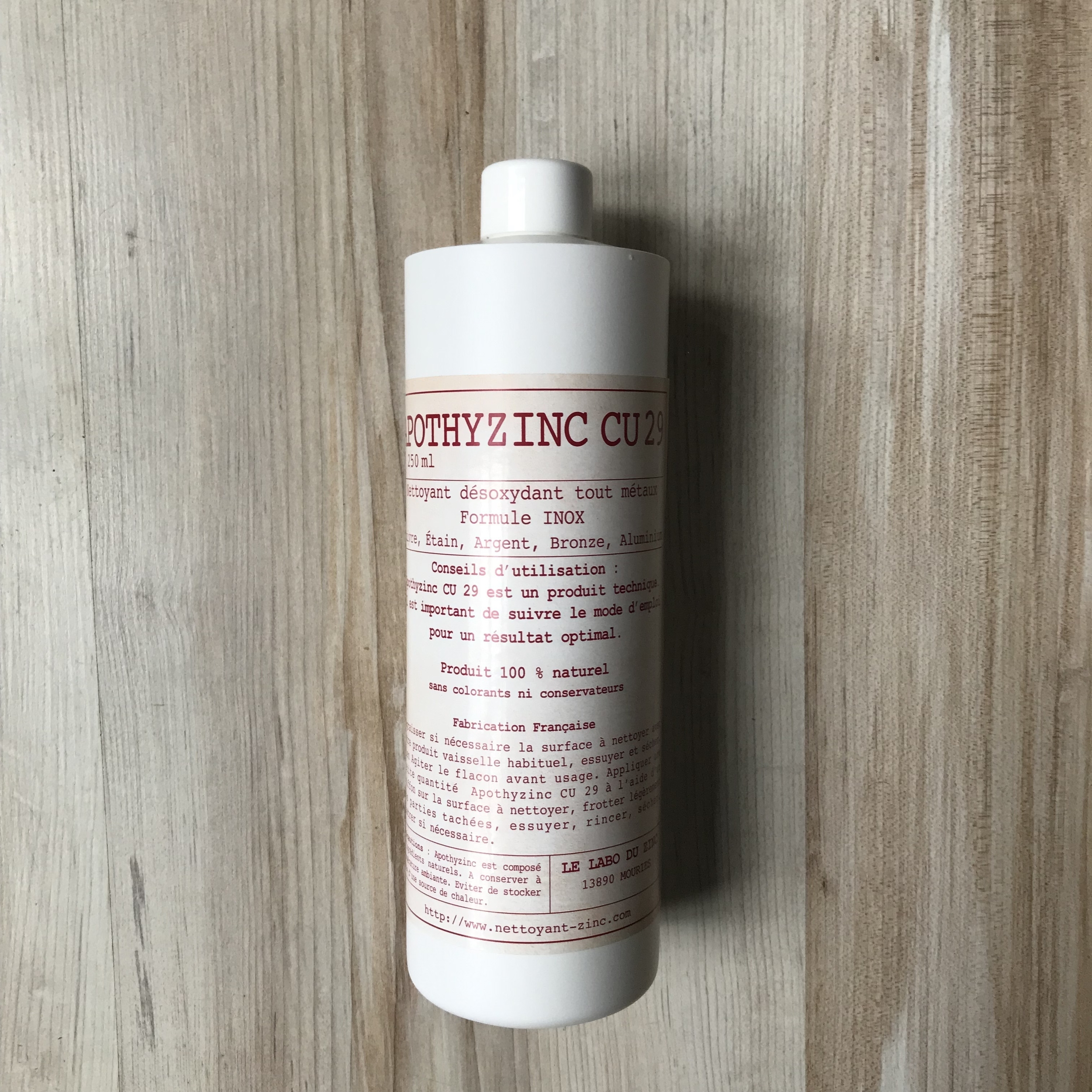 apothyzinc special cuivre produit naturel respectueusx environnement