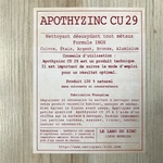 apothyzinc special cuivre produit naturel pour le nettoyage des metaux
