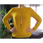 BLOUSE COLLIER MOUTARDE 4