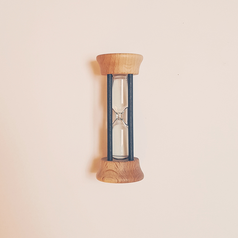 Horloge de sable en bois 3 minutes sablier sablier enfant brosse à dents  minuteur (vert) 