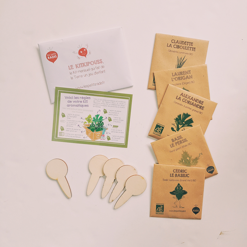 Kit plantes aromatiques bio des enfants