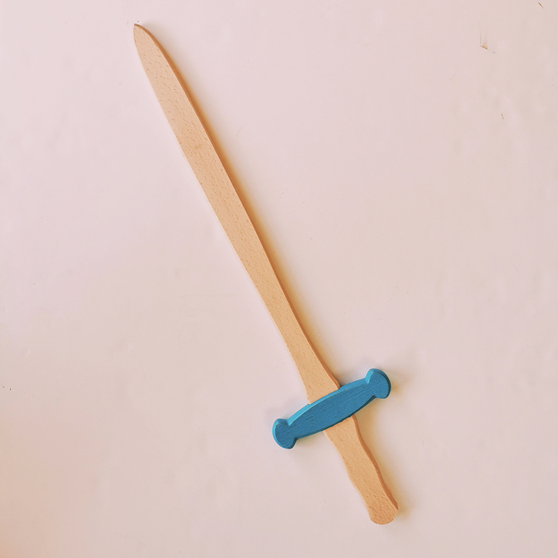Epée de chevalier médiévale en bois
