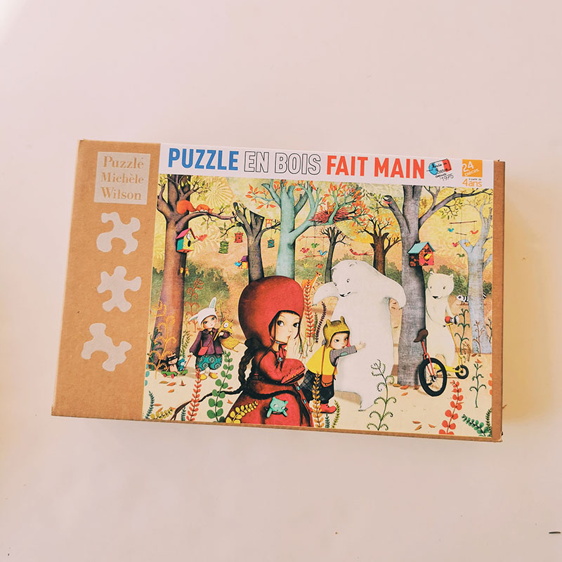 puzzle en bois petit chaperon rouge