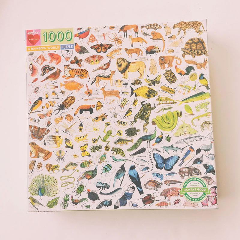 puzzle-enfant-10-ans-1000-pieces-animaux-arc-en-ciel-eeboo