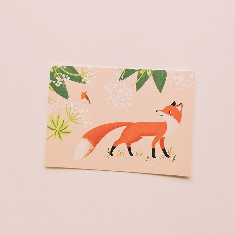 Carte postale renard
