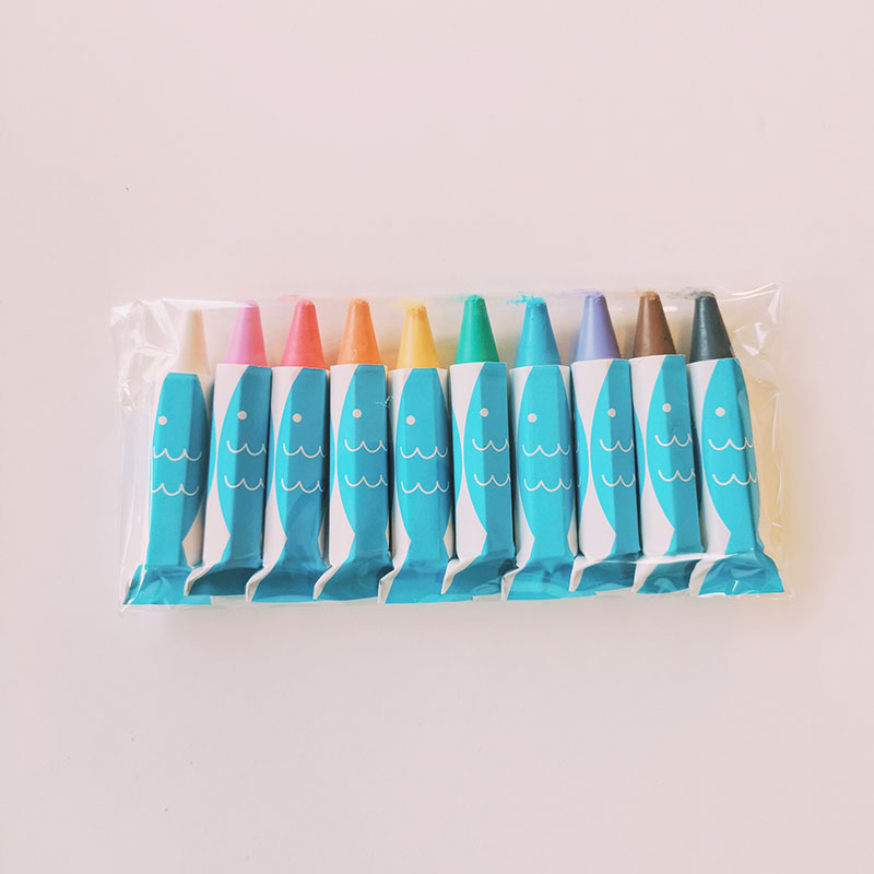 10 crayons de couleur pour le bain