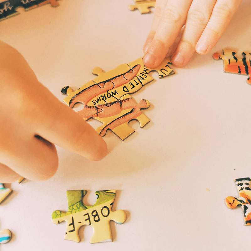 puzzle pour enfant et adultes 500 pièces rond eeboo