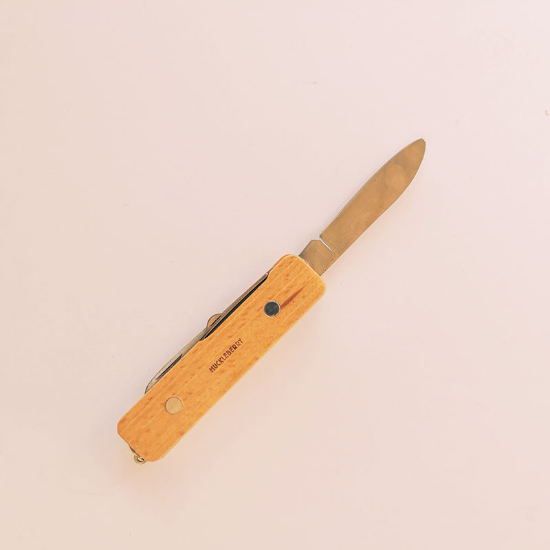 premier couteau multifonction avec manche en bois pour enfant