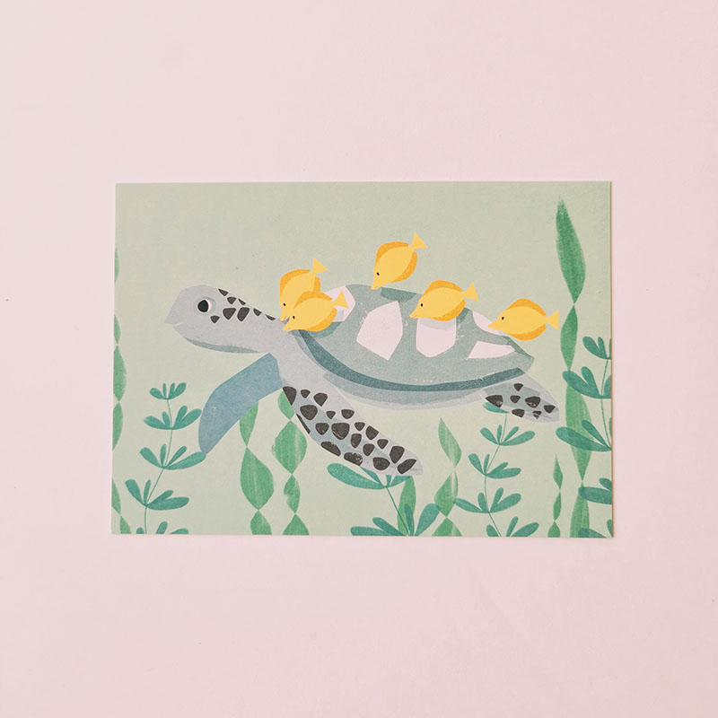 Carte postale - Tortue de mer