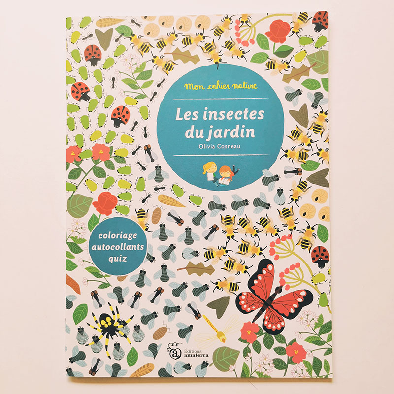cahier d'activités pédagogiques et jeux sur les insectes 6 ans éditions amaterra