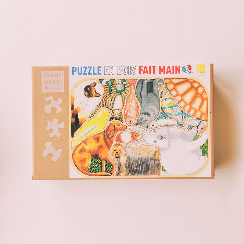 puzzle en bois 2 ans animaux de compagnie michèle wilson