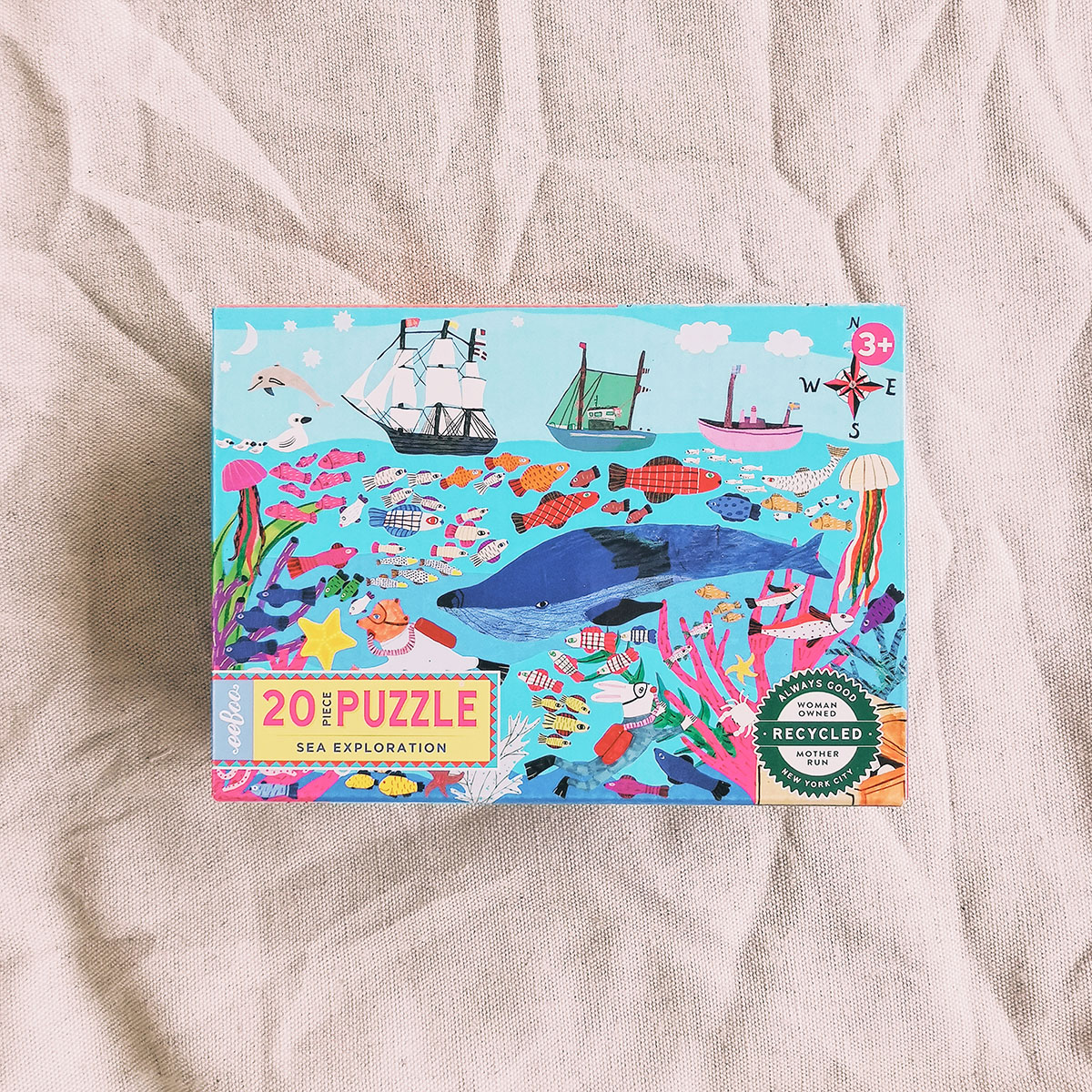 Petit puzzle 20 pièces - exploration marine - 3 ans