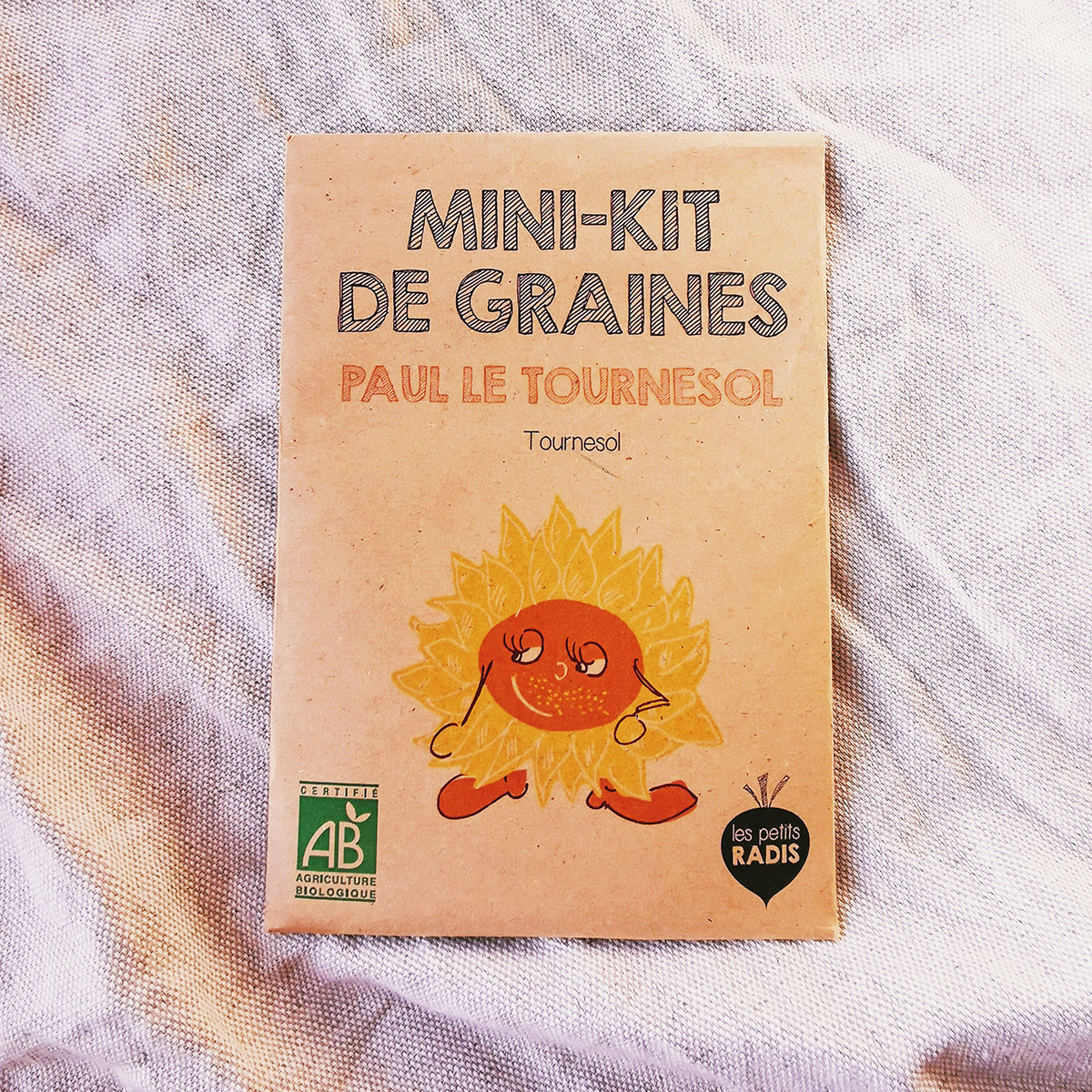 Mini kit de graines bio - Paul le tournesol