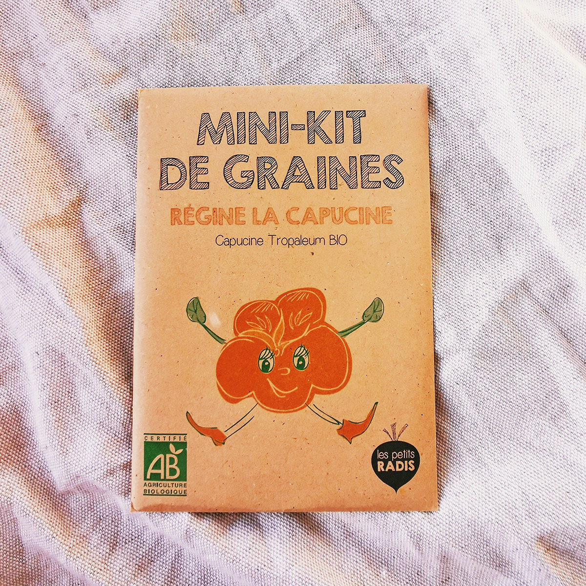 Mini kit de graines bio de Régine la Capucine