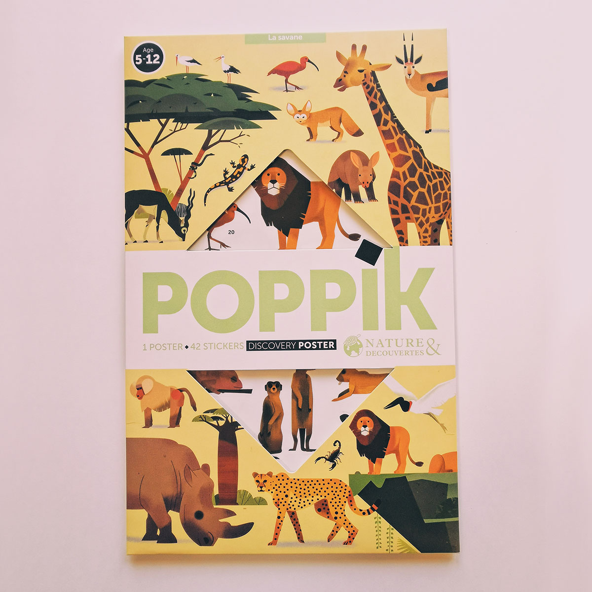 poster-poppik-avec-autocollants-repositionnables-la-savane
