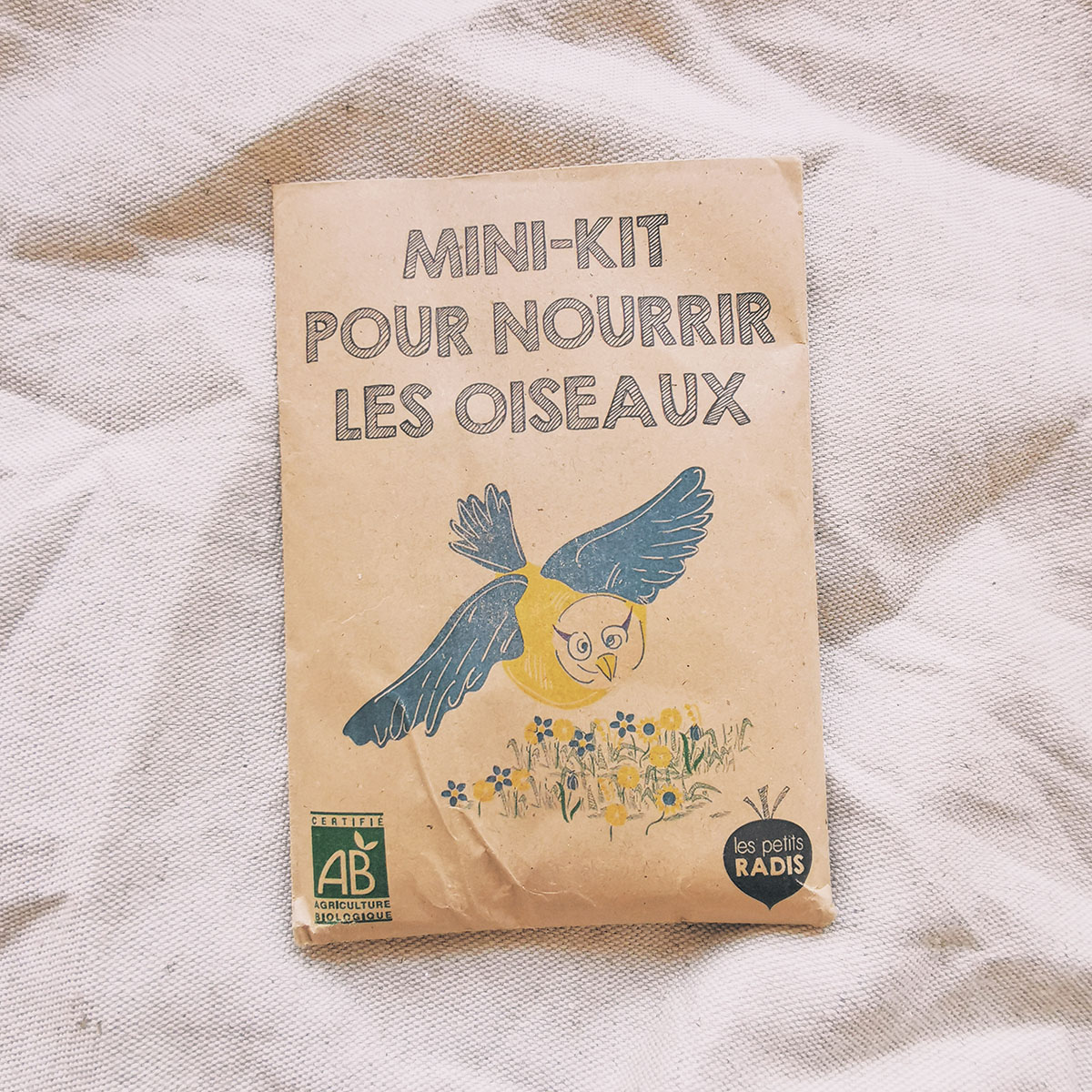 Mini kit de graines bio pour les oiseaux du jardin