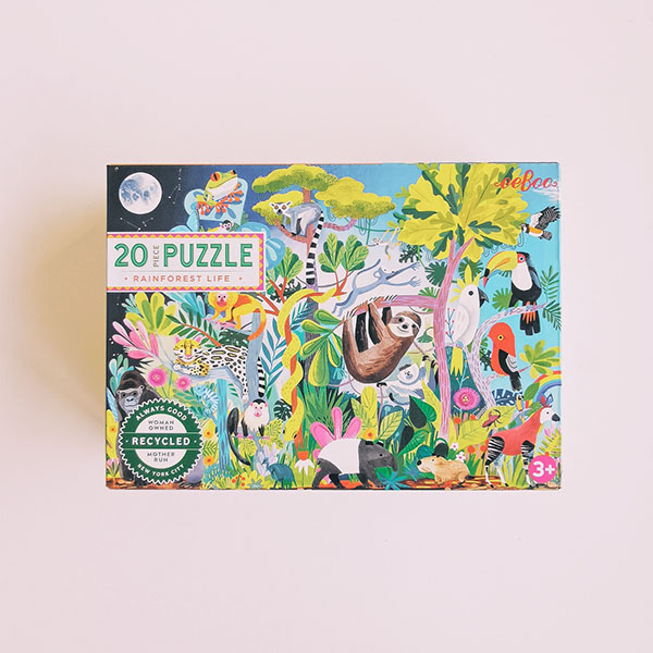 Petit puzzle 20 pièces - Forêt amazonienne - 3 ans