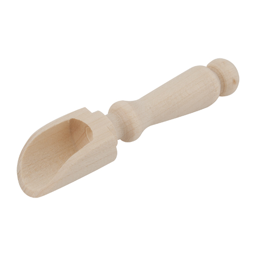 Pelle à sel en bois de hêtre naturel - 8 cm