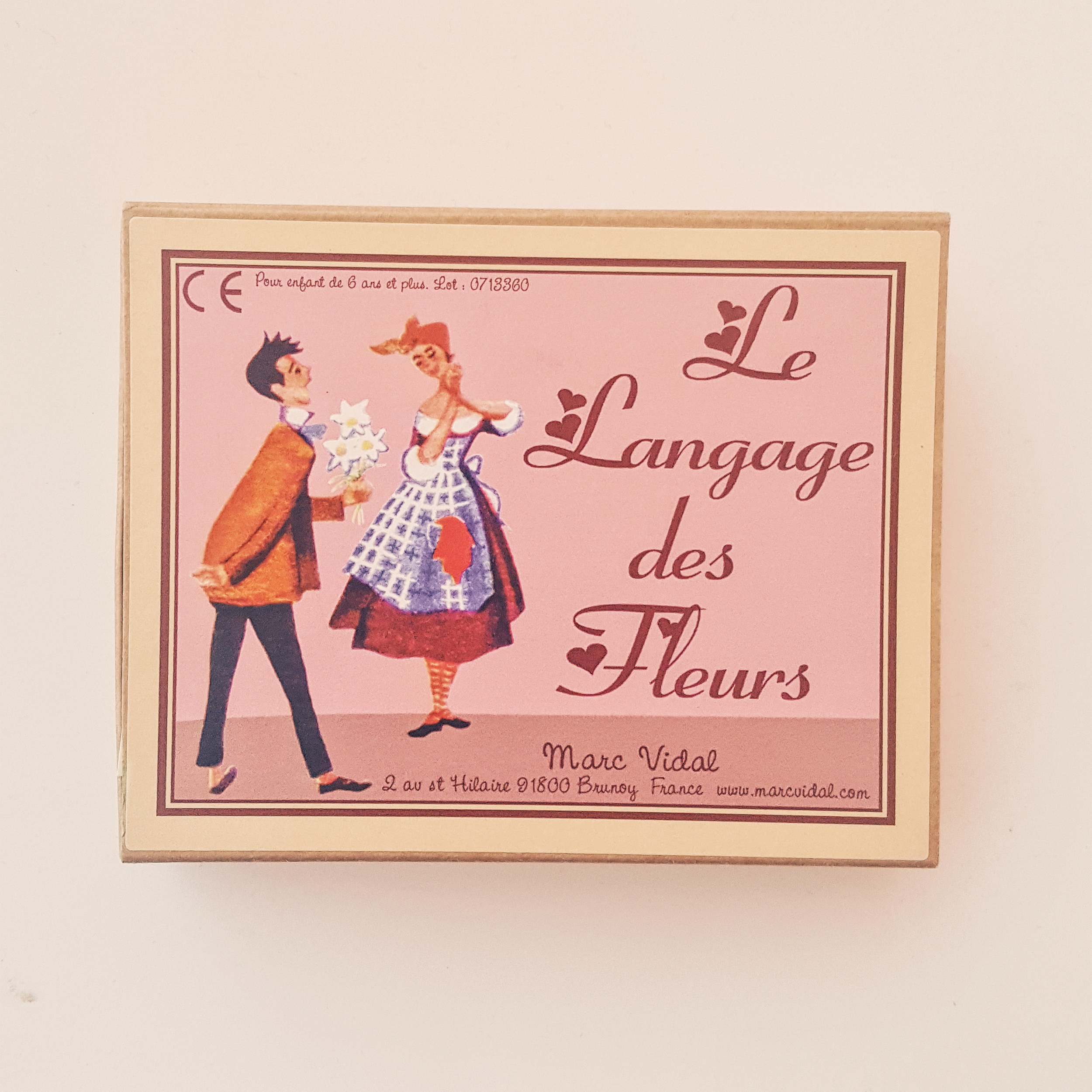 Cartes éducatives le langage des fleurs