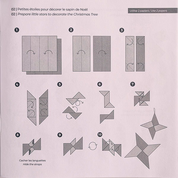Coffret origami vert