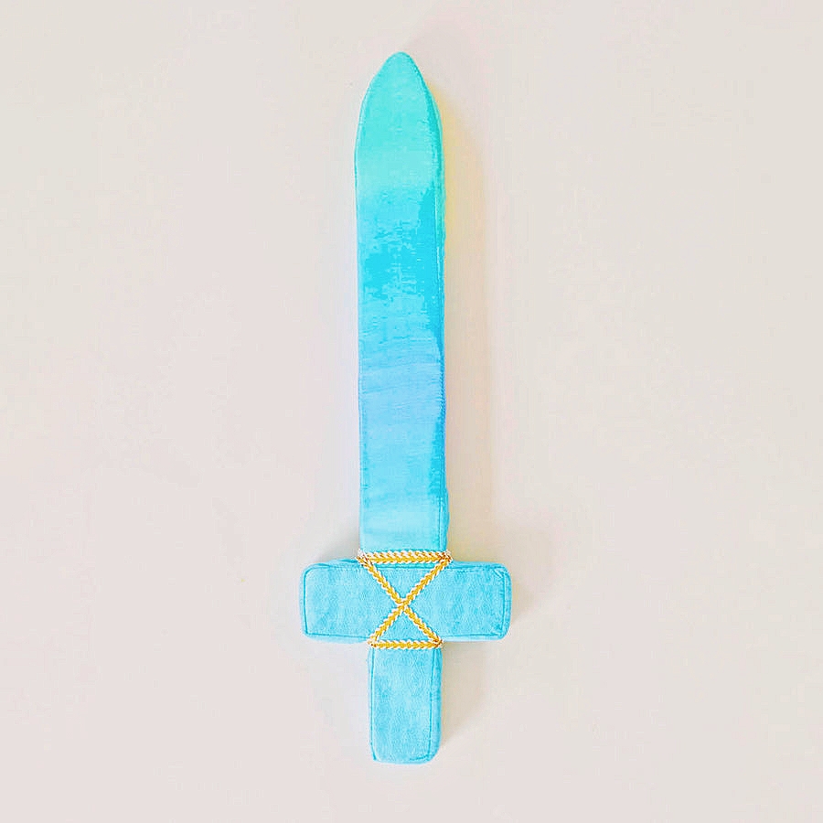 Epée souple en tissu - Bleu océan
