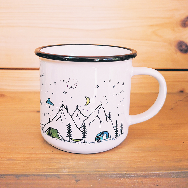 Mug en céramique - Camping