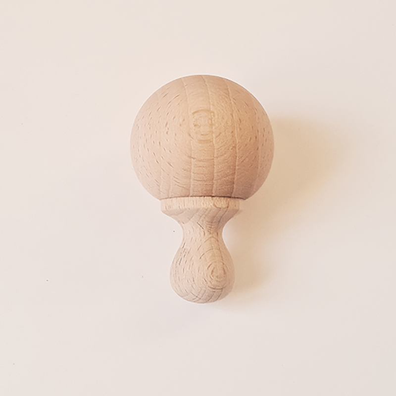 Maracas musicale pour bébé en bois