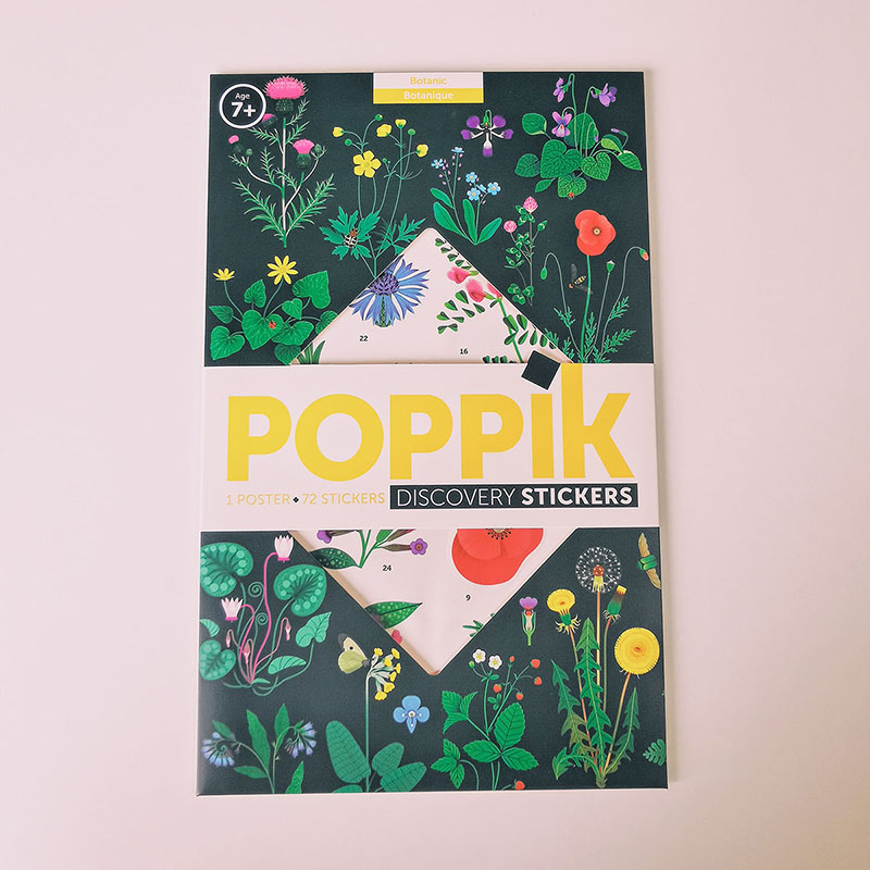 poster-poppik-stickers-botanique-fleurs-autocollants