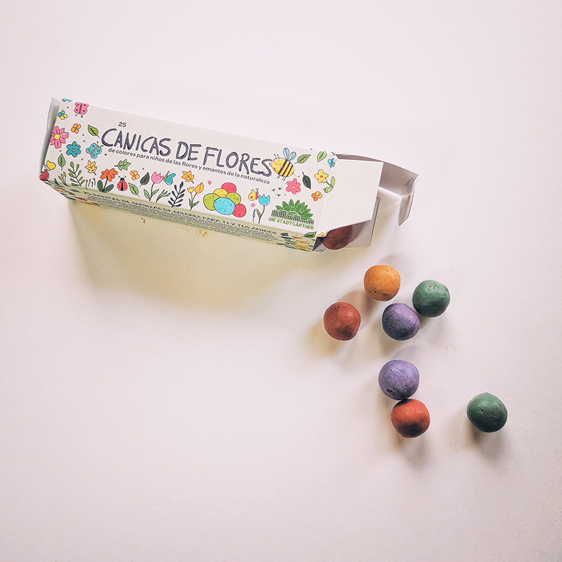 25 bombes de graines multicolores