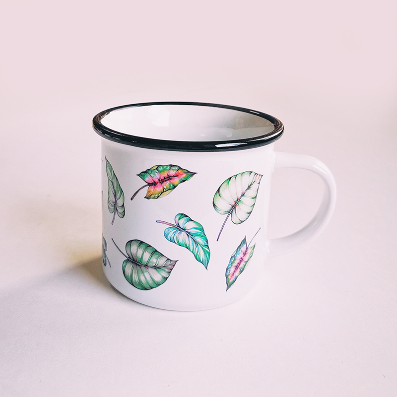 Mug en céramique - Feuilles