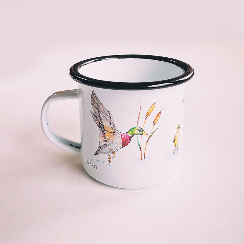 Tasse en émail - Canard