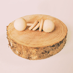 hochet en bois inspiration Montessori en bois naturel