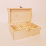 Boîte à tisanes en bois de qualité - Hermétique et pratique