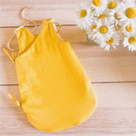 gigoteuse en coton bio jaune moutarde fabriquée en france 100% bio pitigaia