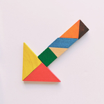 tangram inspiré montessori jouet vintage en bois fabriqué en france