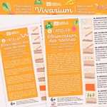 vivarium pour lobservation des vers de terre et des racines radis et capucine