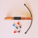Arbalète jouet en bois et métal avec 3 flèches ventouse - Corvus